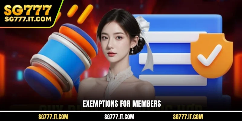 Exemptions for members